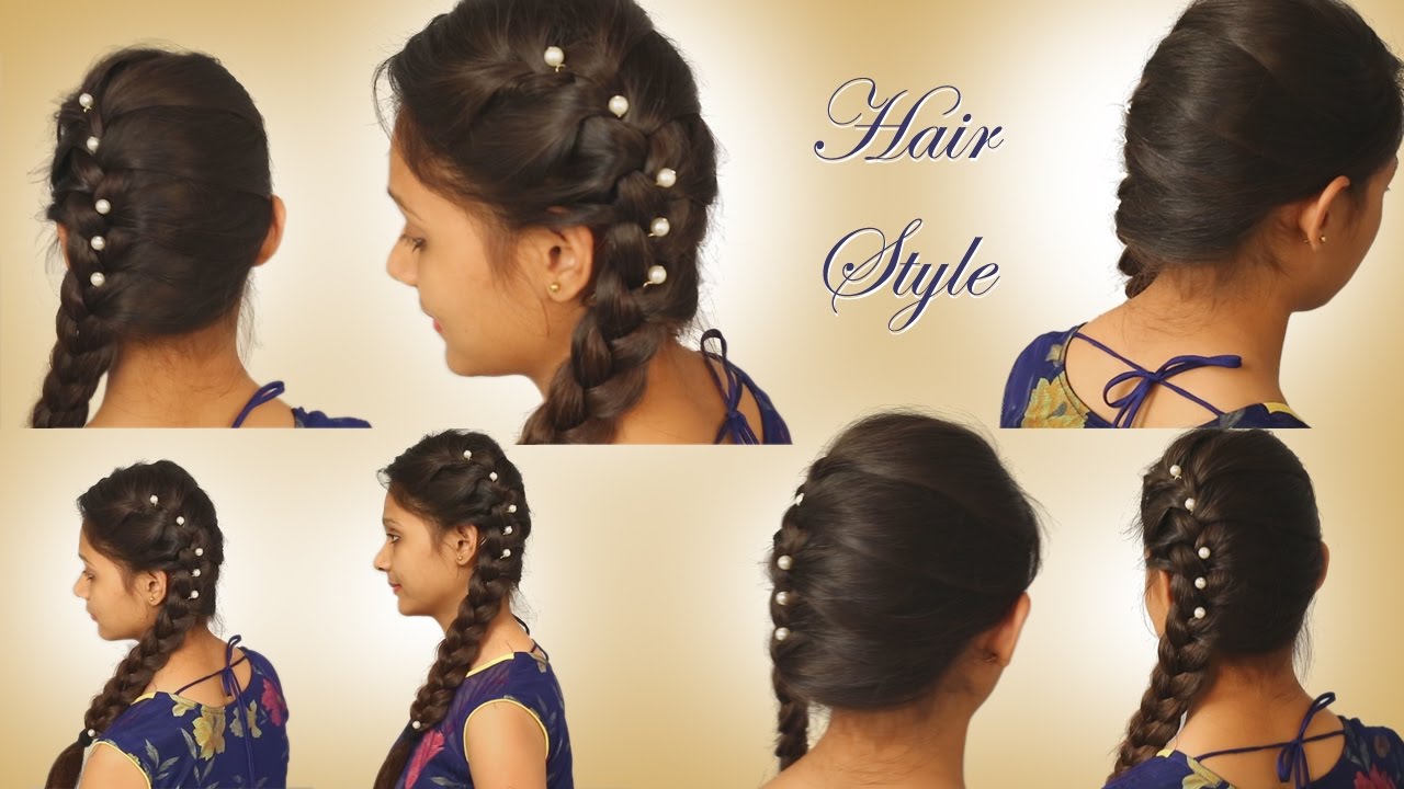 Easy party hair stayle-2 - YouTube