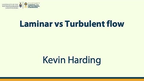 Laminar vs turbulent flow [Lecture]