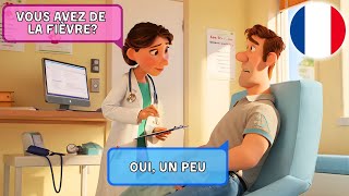 Let's learn French |  10 Simple Dialogues in French |  A1-A2 |  At the Doctor's: Do