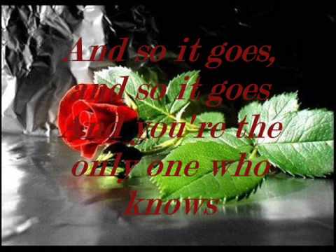 Billy Joel - And so it goes [With Lyrics]
