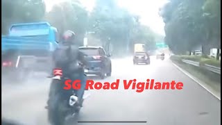 20may2024 bke   speeding motorcyclist skidded when toyota wish change lane abruptly