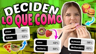 MIS SEGUIDORES DECÍDEN MI COMIDA POR UN DÍA  / El mundo de Indy