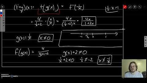 M121 Section 2.6 Part III (Domain of Function Compositions)
