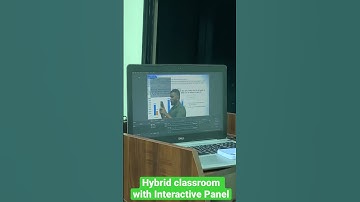 Hybrid classroom setup with Interactive Panel | #live #onlineclasses #shorts @BANKINGCHRONICLE20