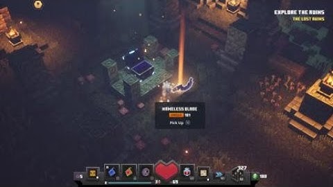 MC Dungeons - walk through walls glitch. Easy obsidian chest.