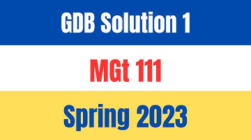MGT111 Spring Correct GDB Solution with vulearningpoint