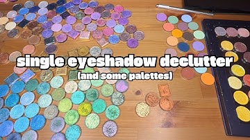 single eyeshadow declutter