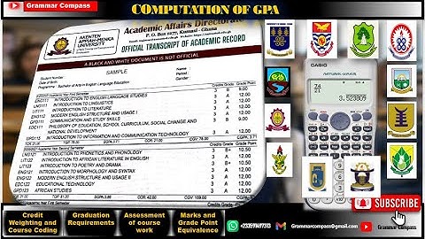 COMPUTING GPA| GRADE POINT AVERAGE|