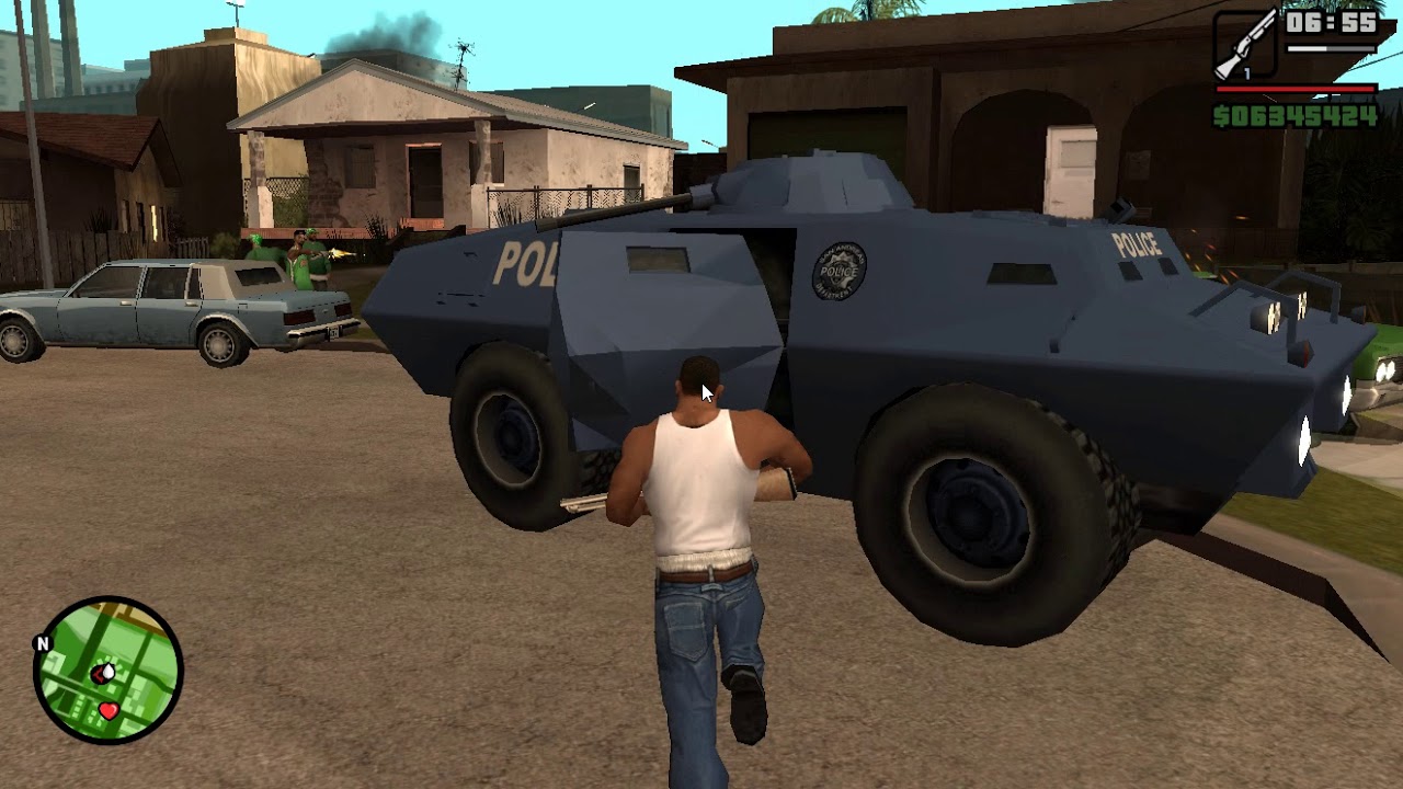 COMO PEGAR O TANQUE DA SWAT NO GTA SAN ANDREAS 