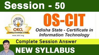 OS-CIT Session 50 (New Syllabus) #microiteducation