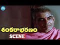 Sankarabharanam movie scenes  shankara sastry gives information about music  jv somayajulu