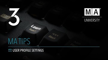 grandMA3 | MA Tips [EN] | User Profile Settings