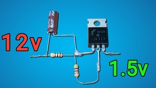 Turning 12v into 1.5v with ONE simple trick! | 12V to 1.5V Conversion Kit! | Voltage Regulator