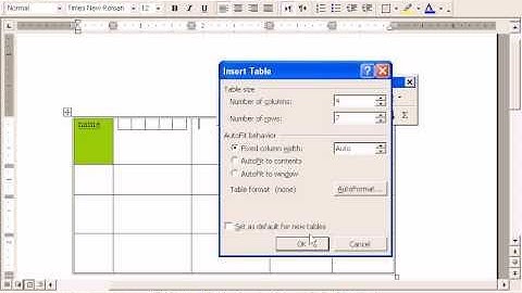 Learning MS Word in Pashto (Draw Table)