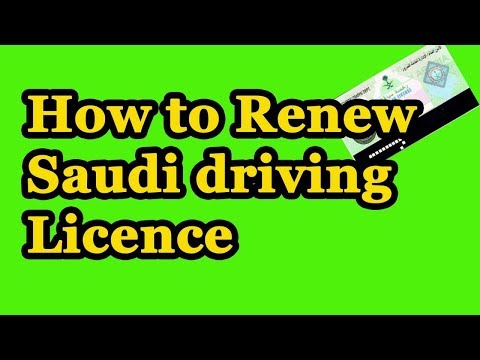 How to renew saudi driving Licence