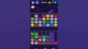 Ball Sort Master Game Level - 212 Without Boosters | Puzzle Game | #entertainment #puzzle #games