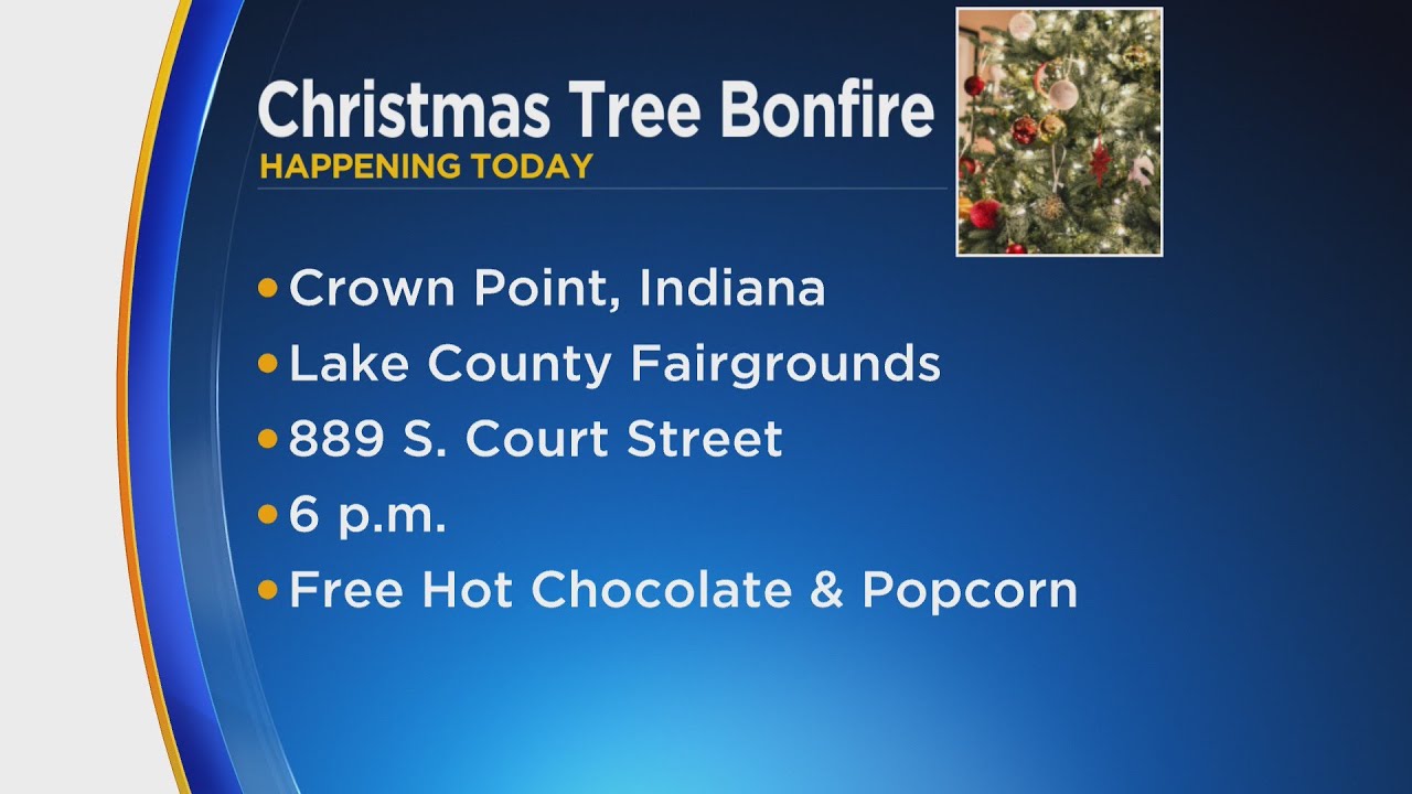 Crown Point Christmas tree bonfire happening tonight YouTube