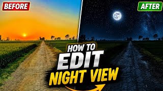 How to Edit Night View 🌙 | Day to Night Photo Editing Tutorial | Before & After screenshot 3
