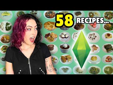 I made EVERY Sims 4 base game food IRL