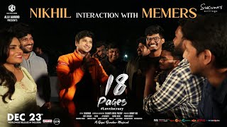Nikhil Interaction With Memers | #18Pages Movie | Sukumar | Anupama | Surya Pratap | Gopi Sundar Image