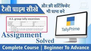 Tally Prime Solved Assignments