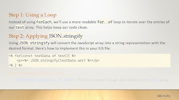 Solving the EJS Array in an Object Challenge: Displaying Arrays Neatly