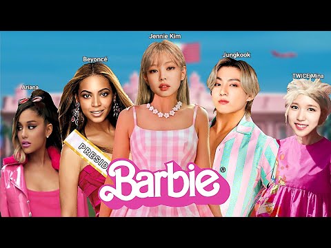 Jennie and Jungkook as Barbie and Ken (a mess)