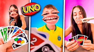 JOGANDO UNO EM FAMÍLIA - Brancoala, Marcos e Claudia #Shorts