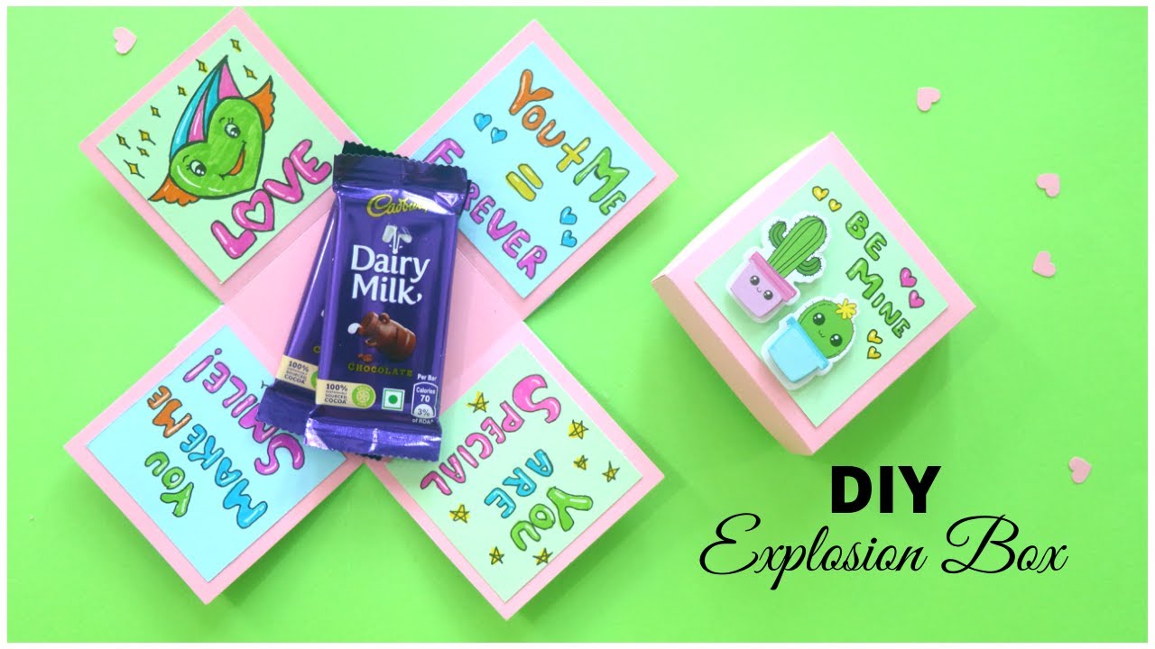 Valentines Day Explosion Gift Box | DIY Gift Ideas - YouTube