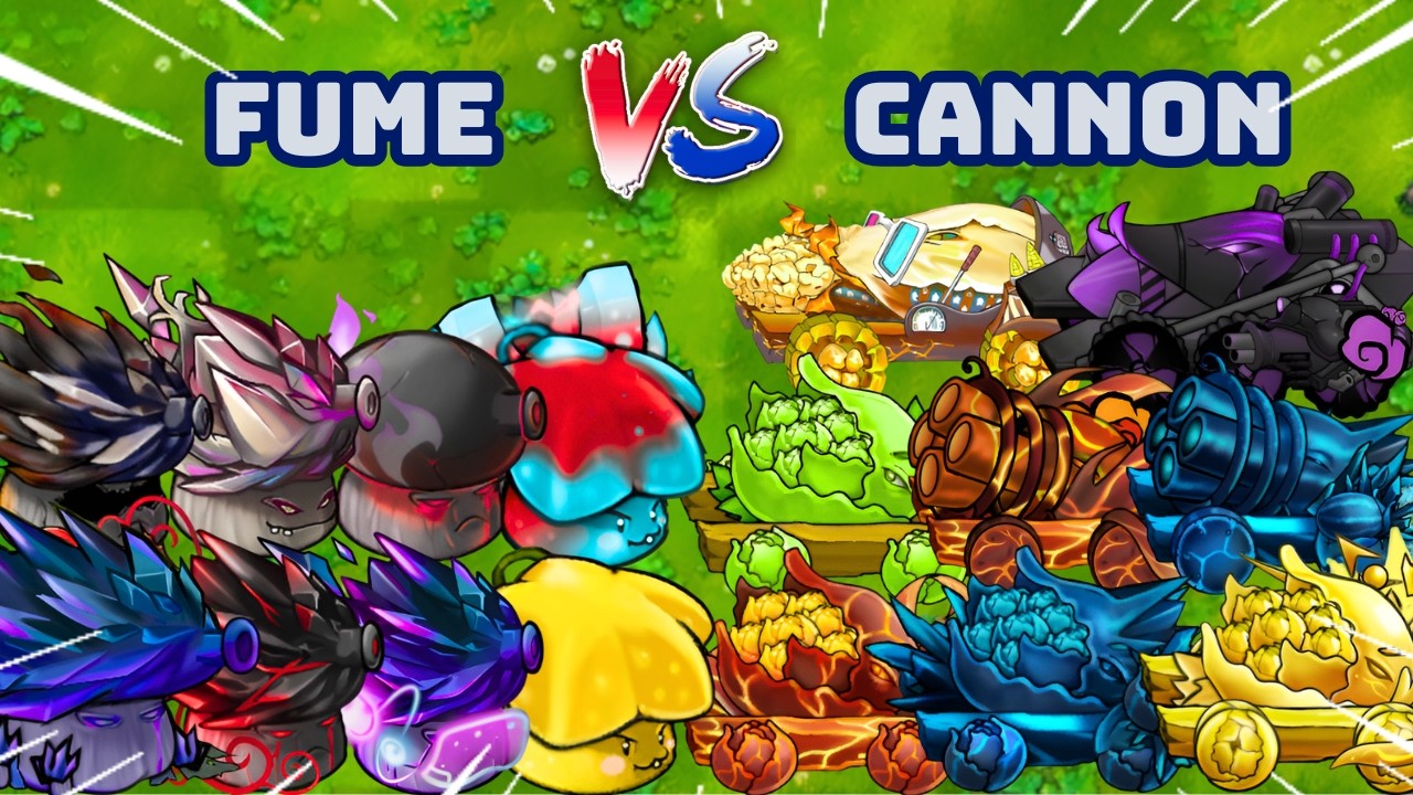 PvZ1 Fusion 3.4 Challenges!!! Team Fume vs Team Cannon | Who Will Win???