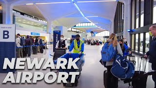 Walking Newark Liberty International Airport (EWR) Terminal C in February 2022 screenshot 5