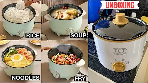 Unboxing Multi-Function Electric Cooker 20cm Non-Stick Inner Pot w/ Adjustable Heat Level