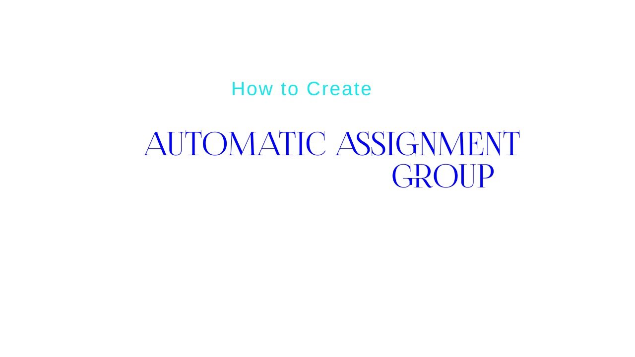 create assignment group servicenow