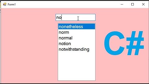 Csharp tutorial| Filter data from SQL Server into a ListBox using a TextBox in C#