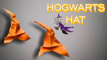 How To Make a Paper Hogwarts Hat - Paper Sorting Hat - Harry Potter Hat