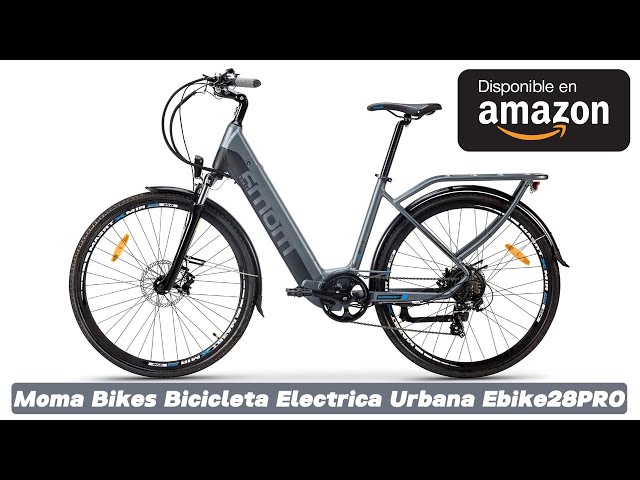 Moma Bikes Bicicleta Electrica, Urbana E-CITY-28PRO Central Motor,  Aluminio. SHIMANO 7v & Frenos de Disco Hidráulicos, Bateria Integrada Ion  Litio 48V 13Ah : : Deportes y aire libre