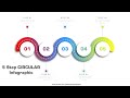 55powerpoint create 5 step circular infographic  impressive designs  vector  free ppt template