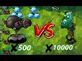 PVZ Fusion 2.1.6 ! 500 Plants Random VS 10000 FootballDrown Zombie - Who Will Win?