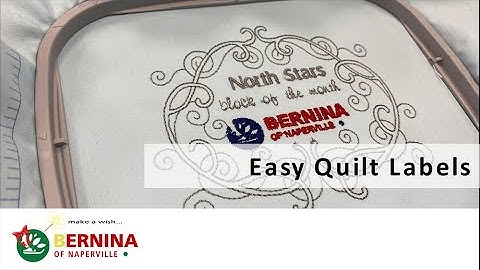 BERNINA Quilt Labels