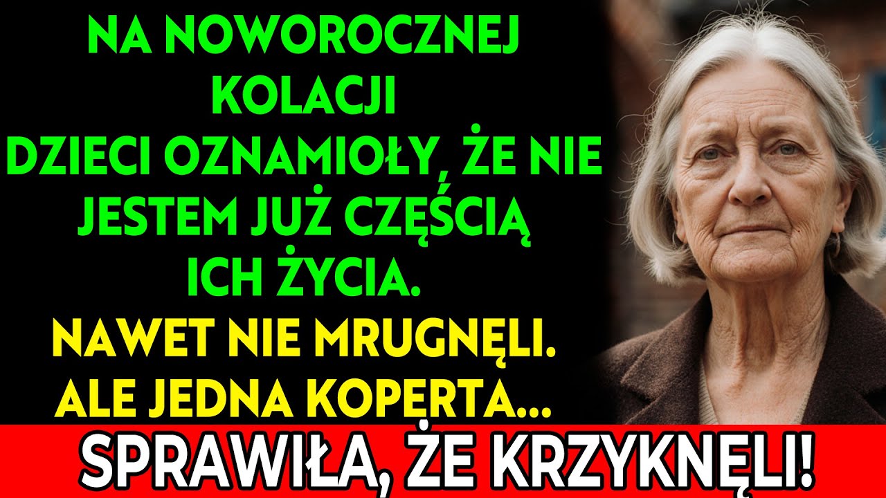Na noworocznej kolacji moja córka i syn wyrzekli się mnie — aż jedna koperta zmieniła wszystko...