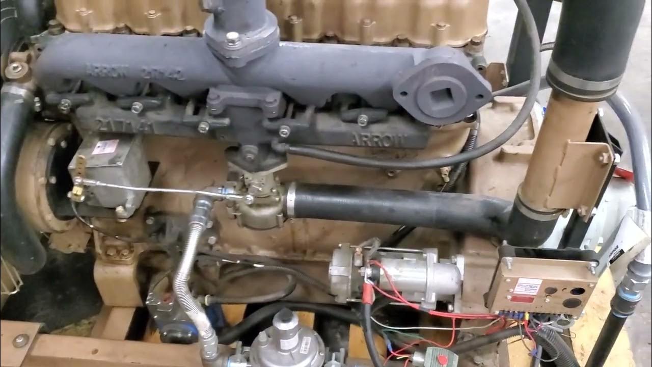 Arrow A54 Natural Gas Engine YouTube