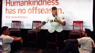 Hunter Pence's Warm Up Inspirational Speech at 2016 San Francisco Fan Fest