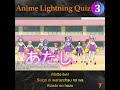 Anime Quiz Trailer - Lyrics Edition #shorts #short