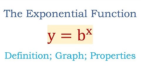De exponentiële functie y=b^x. Definitie, grafiek, eigenschappen.