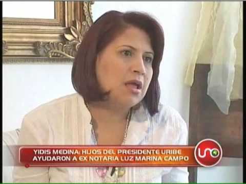Yidis Medina: hijos del Presidente Uribe apoyaron ...