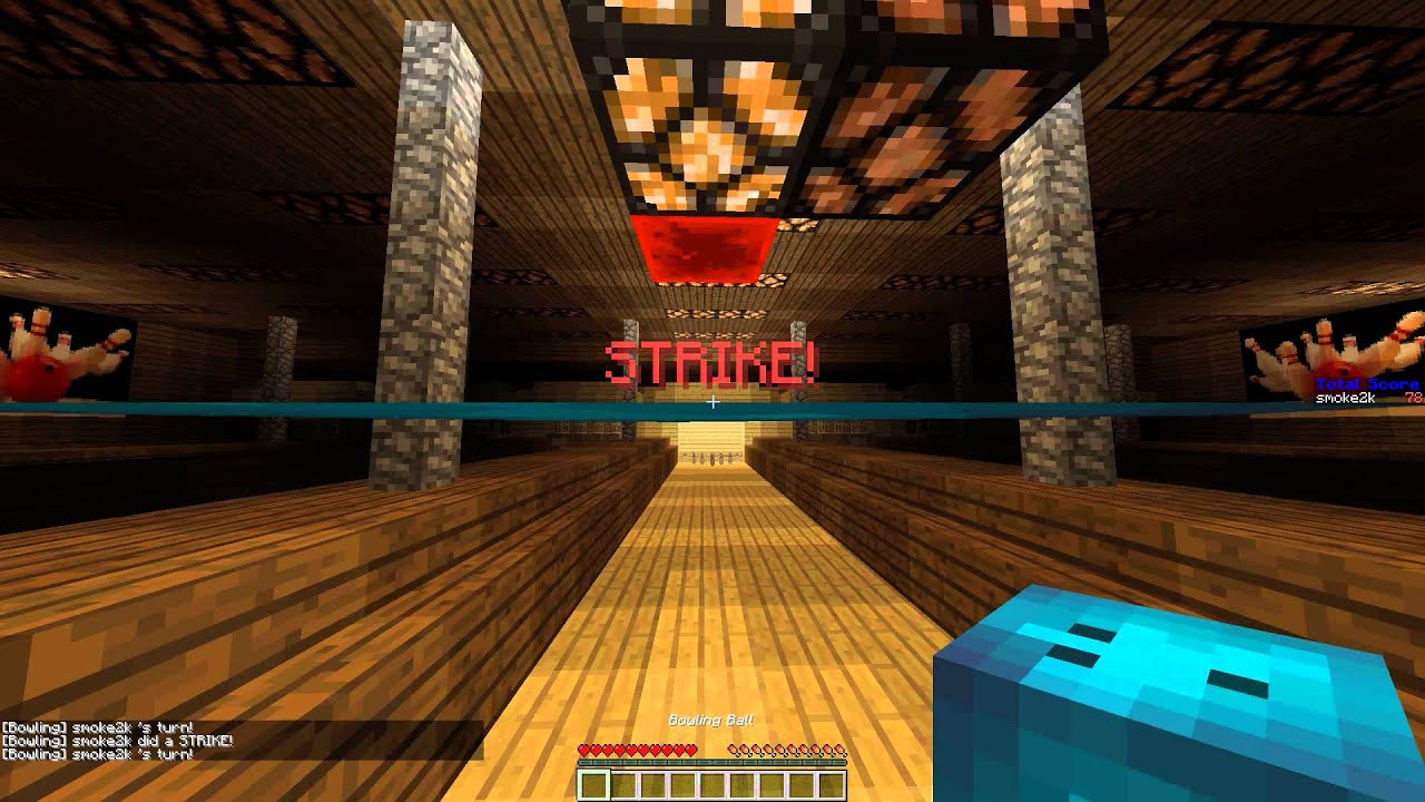 Minecraft Bowling in vanilla 2 YouTube