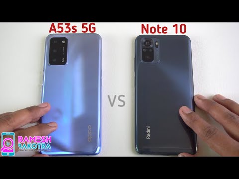 Oppo a53s vs Redmi Note 10 SpeedTest and Camera Comparison