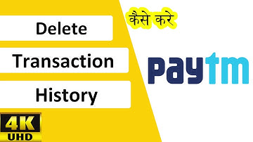 How To Delete Transaction History In Paytm | Paytm Transaction History Kaise Delete Kare | Paytm