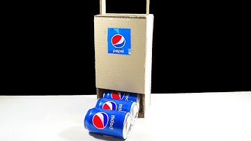 How to make a pepsi cola vending machine out of cardboard