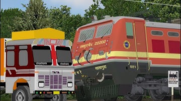 unmanned level crossing awareness movie indian railways in indian train simulator